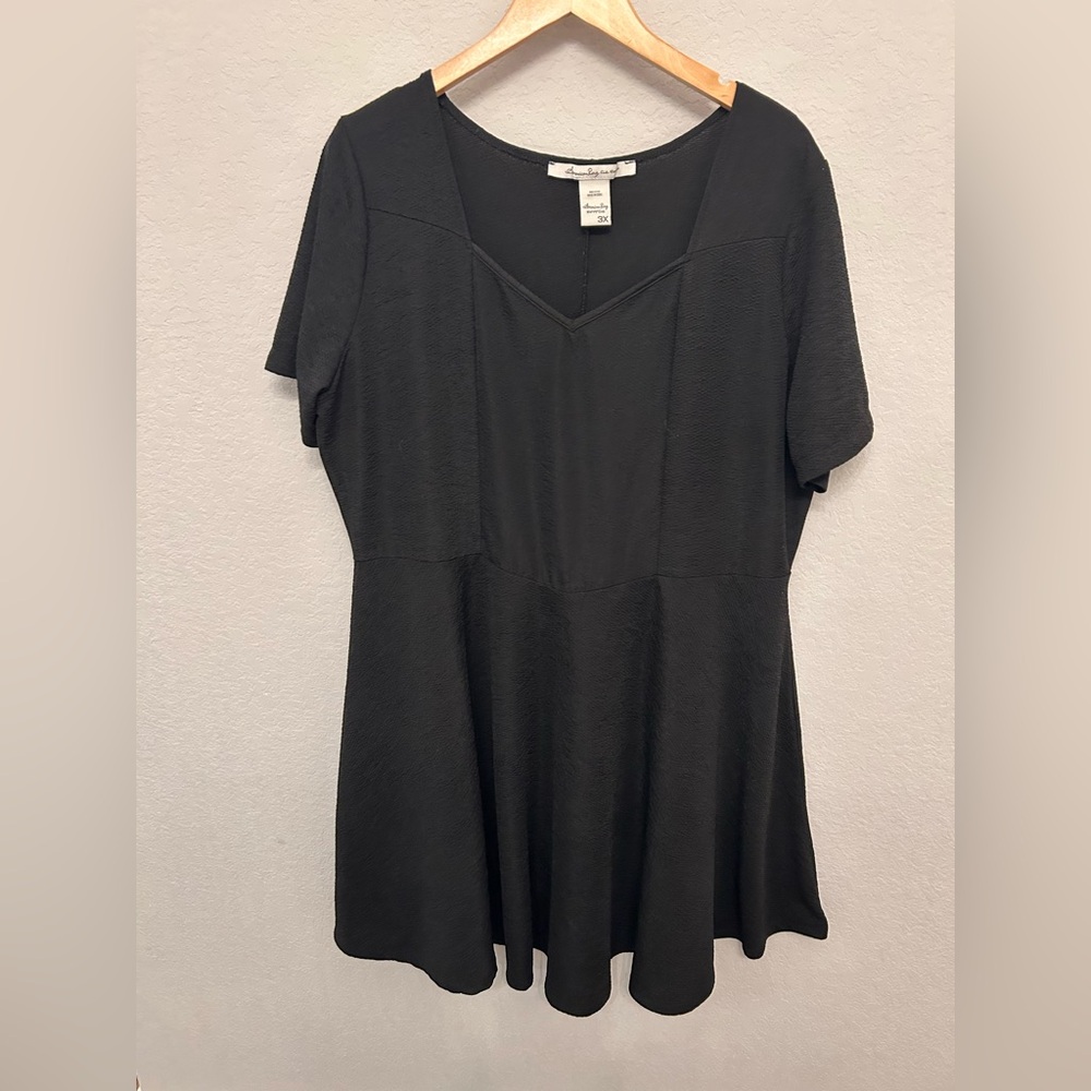 American Rag Black Short Sleeve Top